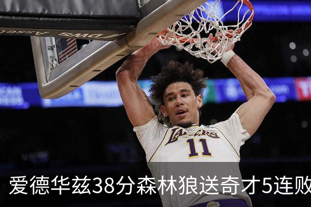 爱德华兹38分森林狼送奇才5连败 活塞力克黄蜂